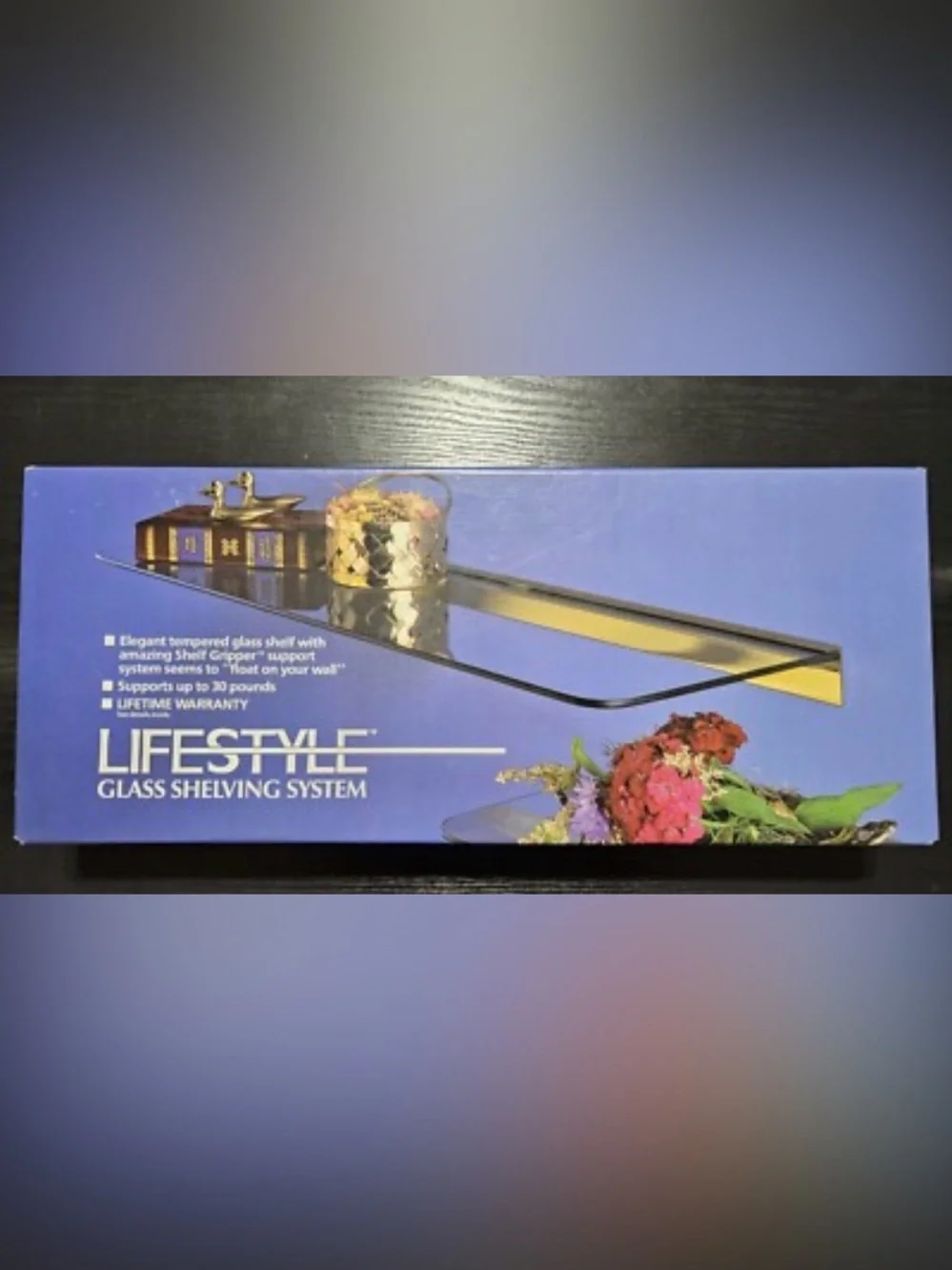 Dorfile Lifestyle Glass Shelving System 24Inch Tempered Glass